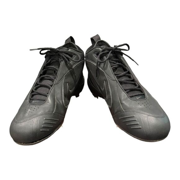 New Nike AIr Conversion 3/4 Men\'s Athletic Black 311818-001 Shoes Cleats 16 Rare main image 6